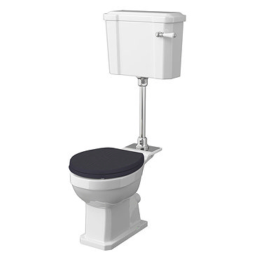 Old London Richmond Mid-Level Traditional Toilet + Soft Close Seat  Profile Large Image