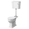 Old London Richmond Mid-Level Traditional Toilet + White Soft Close Seat Large Image