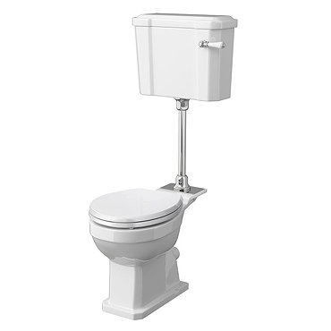 Old London Richmond Mid-Level Traditional Toilet + Soft Close Seat  Profile Large Image