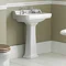 Old London - Richmond Traditional 2TH Basin & Pedestal - Various Size Options Profile Large Image
