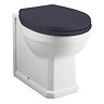 Old London Richmond Traditional Back To Wall Pan + Twilight Blue Soft Close Seat Large Image