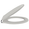 Old London - Stone Grey Soft Close Toilet Seat (For Chancery Toilets) - NLS498 Profile Large Image