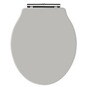 Old London - Stone Grey Soft Close Toilet Seat (For Chancery Toilets) - NLS498 Large Image