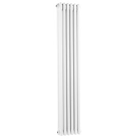 Old London - White Clarendon Radiator - 1500 x 291mm - LDR014 Large Image