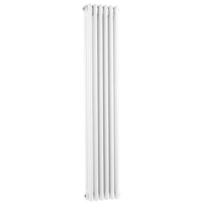 Old London - White Clarendon Radiator - 1500 x 291mm - LDR014 Large Image