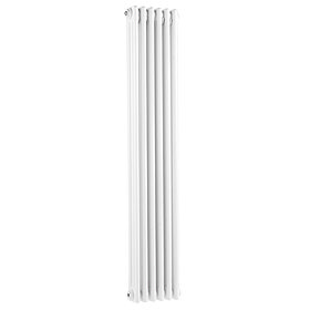 Old London - White Clarendon Radiator - 1500 x 291mm - LDR014 Large Image