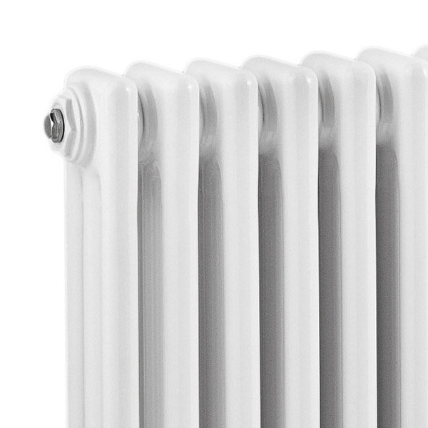 Old London - White Clarendon Radiator - 600 x 1011mm - LDR012 Profile Large Image