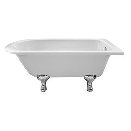 Old London Winterburn 1500 x 750 Single Ended Traditional Shower Bath with Corbel Leg Set Large Imag