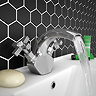 Olympia Art Deco Basin Mixer Tap + Pop Up Waste Large Image