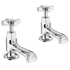 Olympia Art Deco Basin Taps Large Image