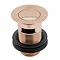 Olympia Rose Gold Art Deco Basin Taps + Waste Feature Large Image