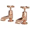 Olympia Rose Gold Art Deco Basin Taps Large Image