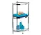 Omega Bathroom Chrome Deluxe 3 Tier Glass Corner Unit - 1600151 Large Image