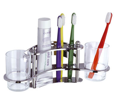 Omega Toothbrush/Paste/Tumbler Holder Large Image