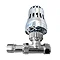 Optima Chrome Effect TRV Thermostatic Radiator Valve - Straight 15mm Large Image