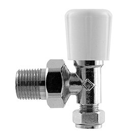 Optima Angled Radiator Valve - Chrome Large Image