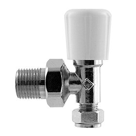 Optima Angled Radiator Valve - Chrome Large Image