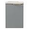 Opus 400mm Fluted Wall Hung Cloakroom Vanity Unit – Satin Grey with Marble‑Effect Basin & Brushed Brass Handle