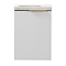 Opus 400mm Fluted Wall Hung Cloakroom Vanity Unit – Satin White with Marble‑Effect Basin & Brushed Brass Handle