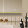 Opus 800x700mm LED Illuminated Mirror Cabinet incl. Anti-Fog, Touch Sensor and Time Display