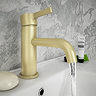 Opus Brushed Brass Cloakroom Mini Basin Mixer Tap