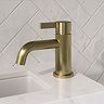 Opus Brushed Brass Cloakroom Mini Basin Mixer Tap