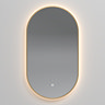 Opus Brushed Brass Lozenge LED Mirror with Anti-Fog, Touch Control & Colour Changing Light