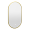 Opus Brushed Brass Lozenge LED Mirror with Anti-Fog, Touch Control & Colour Changing Light