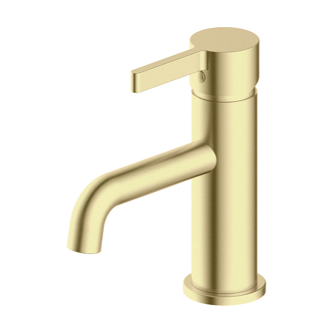 Opus Round Mono Basin Mixer Tap Brushed Brass