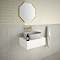 Opus Wall Mounted 3 Hole Basin Mixer Tap Brushed Brass