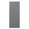 Opus Fluted Tall WC Unit – Satin Grey with Marble‑Effect Lid & Brushed Brass Trim (Unit Only)