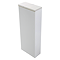 Opus Fluted Tall WC Unit – Satin White with Marble‑Effect Lid & Brushed Brass Trim (Unit Only)