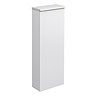 Opus Fluted Tall WC Unit – Satin White with Marble‑Effect Lid & Brushed Brass Trim (Unit Only)