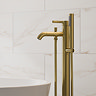 Opus Freestanding Bath Shower Mixer Tap - Brushed Brass