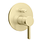 Opus Round Concealed Manual Shower Valve with Diverter Brushed Brass