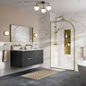 Opus Round Thermostatic Shower Brushed Brass