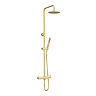 Opus Round Thermostatic Shower Brushed Brass