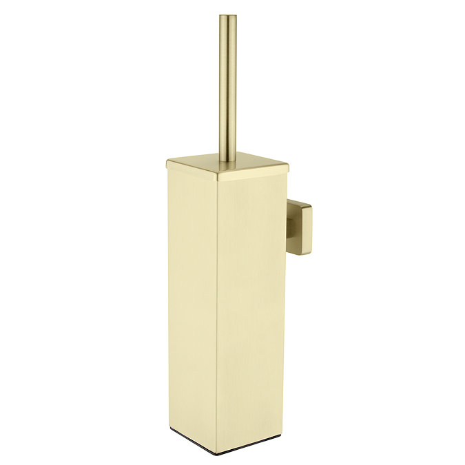 Opus Wall Mounted Toilet Brush - Brushed Brass