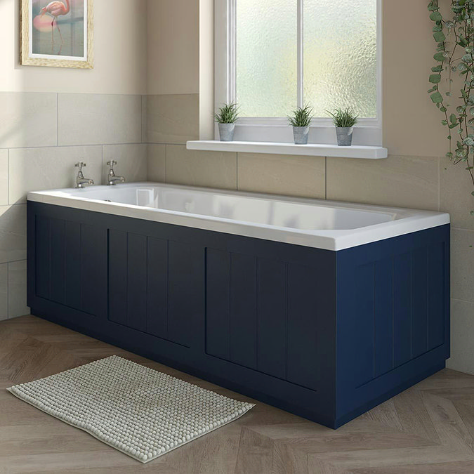 Orchard Dulwich 1700mm Navy Wooden Bath Front Panel