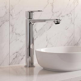 Orchard Wharf High Rise Basin Mixer Tap - Chrome