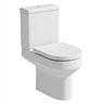 Orchard Wharfe Rimless Close Coupled Toilet with Wrapover Soft Close Seat Seat