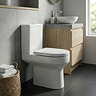 Orchard Wharfe Rimless Close Coupled Toilet with Wrapover Soft Close Seat Seat