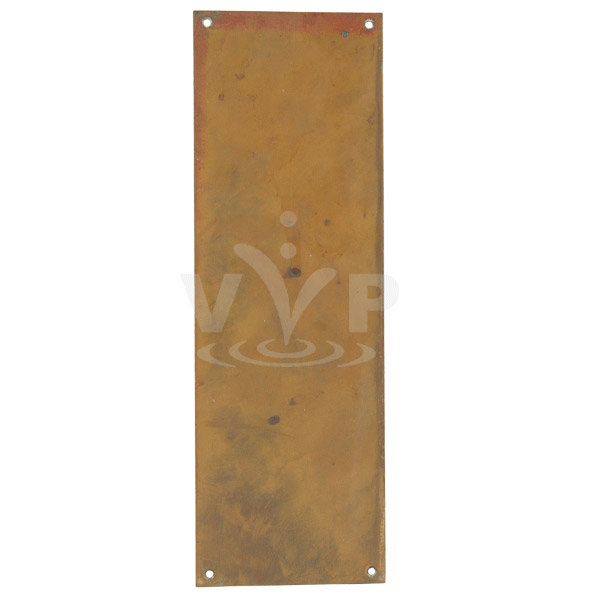 Original Victorian Bronze Finger Plate - 100 x 305mm - FP-001 Large Image