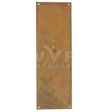 Original Victorian Bronze Finger Plate - 100 x 305mm - FP-001 Profile Large Image