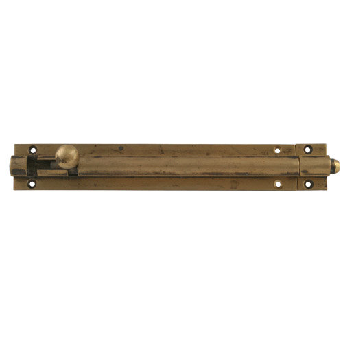 Original Victorian Heavy Duty Brass Barrel Door Bolt - DB-001 Profile Large Image