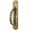 Original Victorian Solid Brass Door Handle with Thumb Latch (Left Handed) Profile Large Image