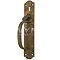 Original Victorian Solid Brass Door Handle with Thumb Latch (Left Handed) Large Image