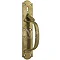 Original Victorian Solid Brass Door Handle with Thumb Latch (Right Handed) Profile Large Image
