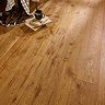 Orion 14 x 190mm Engineered Wood Click Flooring - Golden Brushed & Lacquered
