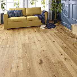 Orion 14 x 190mm Engineered Wood Click Flooring - Natural Brushed & Oiled